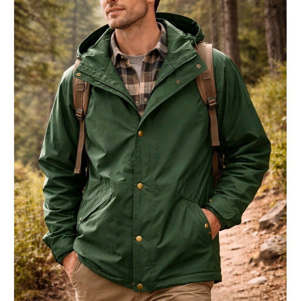 VTG 90s Cabelas Men Goprcore Gore-Tex Mountain Parka Hooded Jacket Sz XL Utility